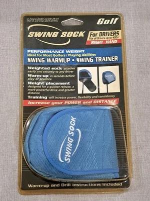 GOLF Swing Calcetín Entrenador de Calentamiento para Conductores Hasta 400cc DERECHA Nuevo Sellado Foto 1 de 4