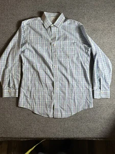 Brooks Brothers Oberhemd Herren 16-33 blau/grün Regent - Bild 1 von 5