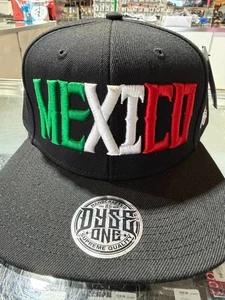 Dyse One Mexico Hat Cap Snap Back Green White Red Bllack Graphic Adjustable - Picture 1 of 5