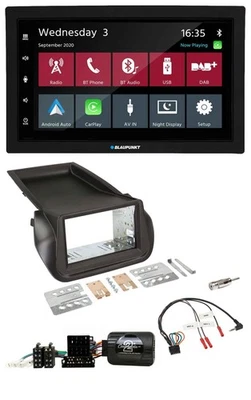Blaupunkt 2DIN Lenkrad USB Bluetooth DAB Autoradio für Citroen Nemo Fiat Fiorino - Bild 1 von 4