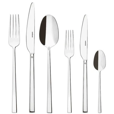 Servizio Posate Sambonet Rock in acciaio lucido, disponibili vari set. - Immagine 1 di 4
