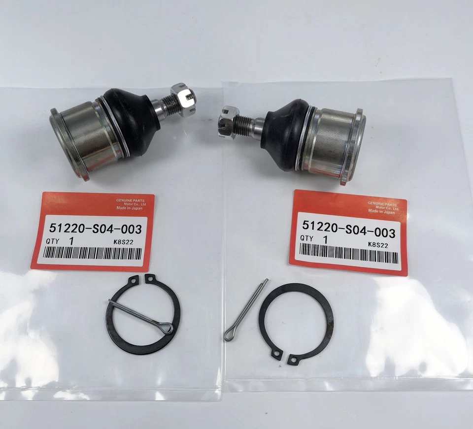 Junta esférica inferior dianteira fabricante de equipamento original 2 peças para Honda 92-00 Civic 97-01 CR-V 51220-S04-003 - Imagem 1 de 2