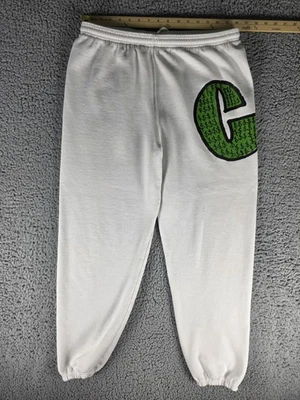 Pantalones sudaderas Santee vintage para hombre grandes blancos C gráficos hechos en EE. UU. signo de dólar años 90 Foto 1 de 4