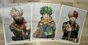 My Hero Academia ~ Japanese Shimbum "Newspaper" Promo 3-set [December 2024] - Picture 1 of 5