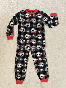 Nightmare Before Christmas Boys Christmas Fleece 2 Piece Pajama Set Size 8 - Picture 1 of 7