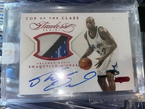 Sealed 2014 FLAWLESS Shaquille O'Neal Game Worn Jersey Auto Patch /15 Shaq Magic - Picture 1 of 7