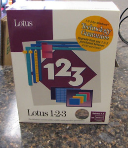 Vintage Lotus 1-2-3 Release 1.0 for Windows - New