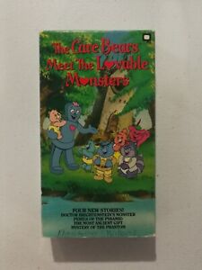 THE CARE BEARS MEET THE LOVABLE MONSTERS (VHS) 1990