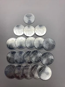 Lot 19 Vintage 1975 NFL ABC Monday Night Football Silbermünze Canadian Club Whisky - Bild 1 von 4