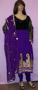 Traje 638 Cóctel Kameez Dupatta Grande Talla L42-44 Ropa de Fiesta Trajes - Imagen 1 de 34