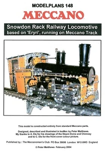 Meccano Model Plan - Snowdon Rack Railway Locomotive - Picture 1 of 1