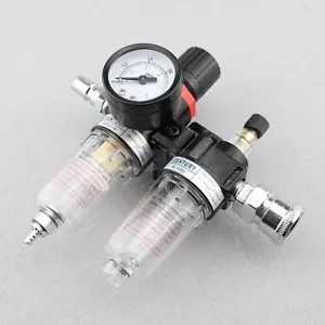 Druckluft Wartungseinheit-Druckminderer Wasserabscheider Öler Filter Kompressor - Bild 1 von 9