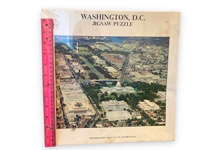 Vintage Puzzle Washington DC GAMEOPHILES 500 Pieces 16” x 20” 1975 SEALED - Image 1 of 4