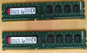Kingston ValueRAM 8 GB KIT (2 x 4GB) DDR3-1333 non–ECC CL9 DIMM KVR13N9S8HK2/8 - Bild 1 von 4