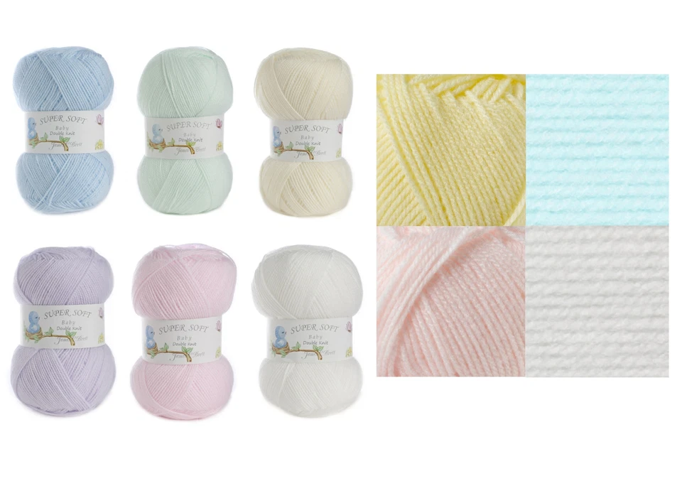 James Brett Baby DK Double Knitting Wool 1 or 2 400g Ball 100% Acrylic Soft Yarn