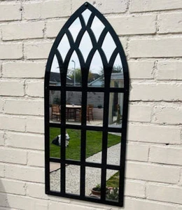 Gotischer Kirchenbogen gerahmter Gartenspiegel - Bild 1 von 8