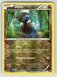 Tarjeta de Pokémon común Deino 84/114 Steam Siege Reverse Holo - Imagen 1 de 2