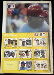 1988 Grenada MLB Stamps & Book Factory Sealed Ruth Ripken McGwire Clemente - Picture 1 of 7