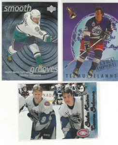  1997-98 Pacific Omega Copper #247 Teemu Selanne/Saku Koivu