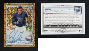 2020 Bowman Chrome Prospects Gold Shimmer Refractor /50 Ruben Cardenas Auto