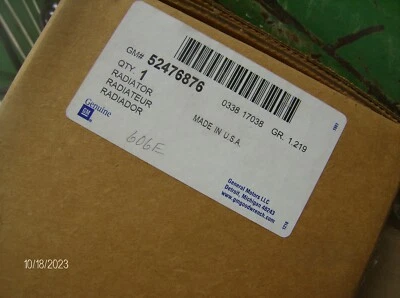 GENUINE GM 52476876 RADIATOR - Изображение 1 из 2