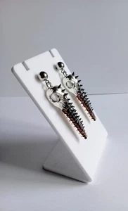 Orecchini Mad Max Bird Skull, Nero/Argento/Rosso/Oro, Acciaio Inossidabile - Foto 1 di 2