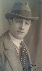 RPPC Handsome Man Postcard 1913 Rare England UK Bert McPherson Chelsea Bertie  - Picture 1 of 8