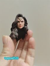 1:12 Wonder Woman Girl Head Sculpt For 6" Female Macf Action Figure Body Model