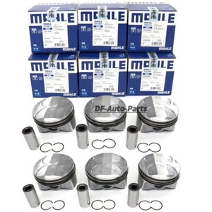 MAHLE OEM 6Pcs Pistons & Rings For Mercedes-Benz E300 C300 GLK300 3.0L V6 - Picture 1 of 5