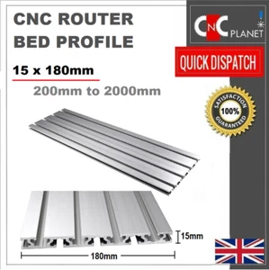15180 Aluminium Extrusion Profile T-Slot Plate 15x180mm Workbench CNC Table Bed - Picture 1 of 8