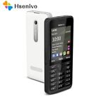 Téléphone portable Nokia Asha 301 noir blanc débloqué double SIM 3G bouton Bluetooth