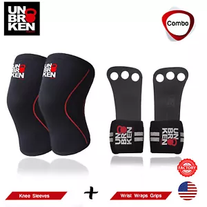 Knieärmel + Handgelenkwickelgriffe COMBO - Crossfit Training - Unbrokenshop.com - Bild 1 von 12