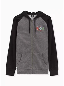 Torrid Disney Oogie Boogie Hoodie Sweatshirt Gray NWT NEW 1X - Picture 1 of 9