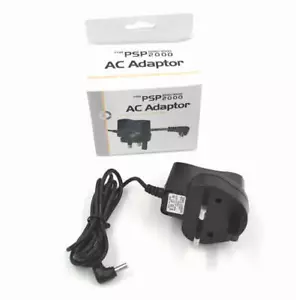 Adattatore caricatore da parete rete UK 3 pin per PSP SLIM & LITE PSP 2000 2004 3000 3004 - Foto 1 di 7