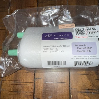 Genuine Rimage 2001469 Everest RETRANSFER RIBBON Everest 600/400 Sealed - Image 1 of 3