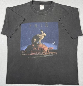 Vintage Rush Counterparts 1993 Rock Band Tour Shirt 1993 Tee Size XL 90s - Picture 1 of 7