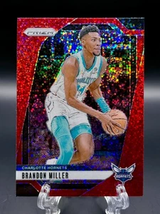 2024-25 Brandon Miller Panini Prizm Red Sparkle Parallel Hornets - Picture 1 of 2