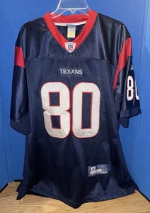 Houston Texans Andre Johnson #80 Blue NFL Football Jersey Reebok Men’s 52 - Picture 1 of 9
