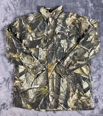 Camisa De Colección Winchester Realtree Madera Dura Camuflada Abotonada Para Hombres M Aire Libre Caza Foto 1 de 4