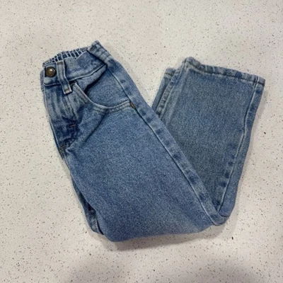 Pantalones de mezclilla Rustler de colección para niños lavado ácido niños niñas años 90 4 ajustados Foto 1 de 4