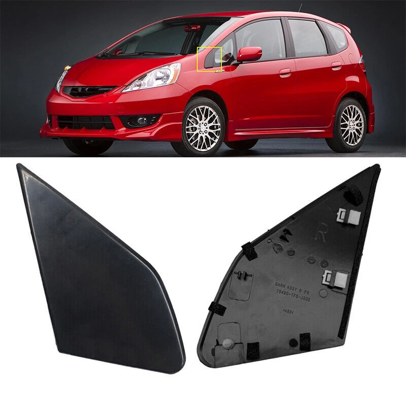 Pair For Honda Fit 2009-13 LH&RH Front Door Garnish Window Glass Plate Trim Cap - Image 1 of 4