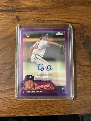 2023 Topps Chrome Update Series Autographs Purple Refractor Dylan Dodd /250 RC - Image 1 of 2