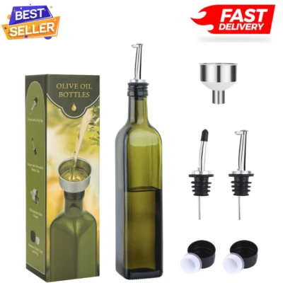Olive Oil Bottle Container Holder Dispenser Decanter for Kitchen Premium Coo... - Image 1 of 4