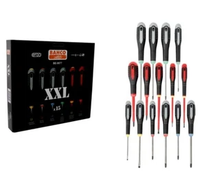 Bahco BE-9877 ERGO 15 Piece 1000V VDE & Standard Screwdriver Set SL/PH/TX/PZ - Picture 1 of 1