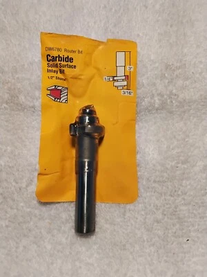 DEWALT  DW6780  CARBITE  SOLID  SURFACE  INLAY  BIT  NEW  - Image 1 of 4