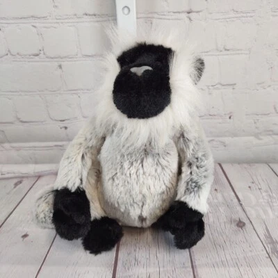 Ganz Webkinz Grey Langur Monkey HM226 Plush White Stuffed Animal Toy No Code - Image 1 of 4