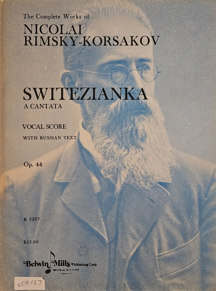 Nikolai Rimsky-Korsakov Switezianka Cantata Vocal Score with Russian text - NEW - Image 1 of 1