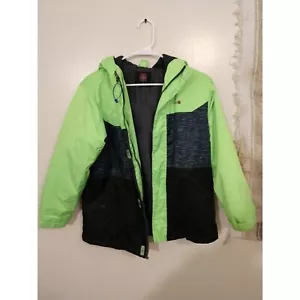 Para mujer. Swiss Tech. Chaqueta de esquí grande. Chartreuse/negro. Doble cremallera. - Imagen 1 de 3