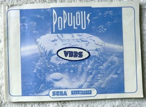 Folleto de instrucciones 52689 - Populous - Sega Master System (1989) - Imagen 1 de 1