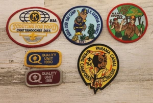 Lotto 6 toppe vintage Boy Scouts of America - Foto 1 di 7